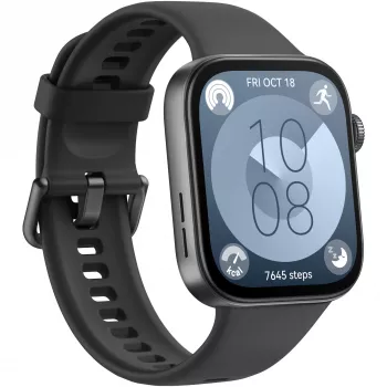Huawei WATCH Fit 3 4.62 cm (1.82) AMOLED 43.2 mm Skaitmeninis 408 x 480 pikselių Jutiklinis ekranas Juodas Wi-Fi GPS (palydovinis)
