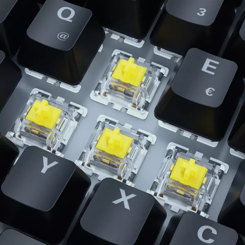Sharkoon SKILLER SGK50 S3 klaviatūra, žaidimų, USB, QWERTZ, vokiška, juoda