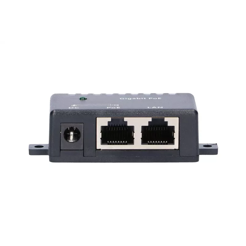 Gigabit PoE Injector Extralink 1 prievadas, 1x 1000Mb/s RJ45, kubelio formos