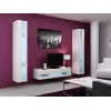 Cama lentynų blokas VIGO NEW 180/40/30 baltas/baltas blizgesys