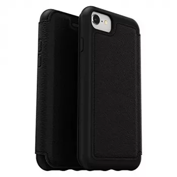 Otter Products OtterBox Strada Series - Flip-Case for Mobile Phone - Leather - Shadow - for Apple iPhone 6, 6s, 7, 8, SE (2. Generation), SE (3rd gene