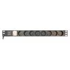EnerGenie EG-PDU-014-F Stovo maitinimo skirstytuvas (8 FR lizdai, 1U, 16A, Schuko kištukas, 3 m, juoda spalva)