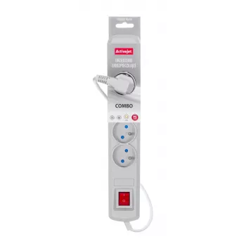 Activejet pilkas maitinimo laidas su laidu ACJ COMBO 5G/3M/BEZP. AUT/S
