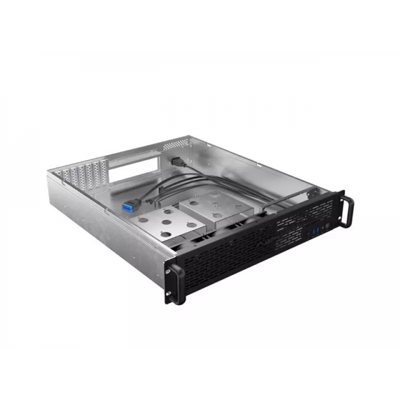 Korpusas stovui Lanberg SC01-5202-12B 2U Juodas 3 ventiliatoriai HDD+SSD