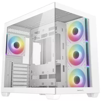 PC Case DeepCool CG530 4F WH Midi Tower Baltas