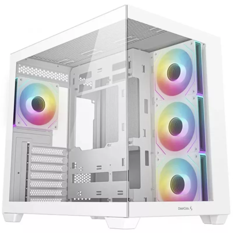 PC Case DeepCool CG530 4F WH Midi Tower Baltas
