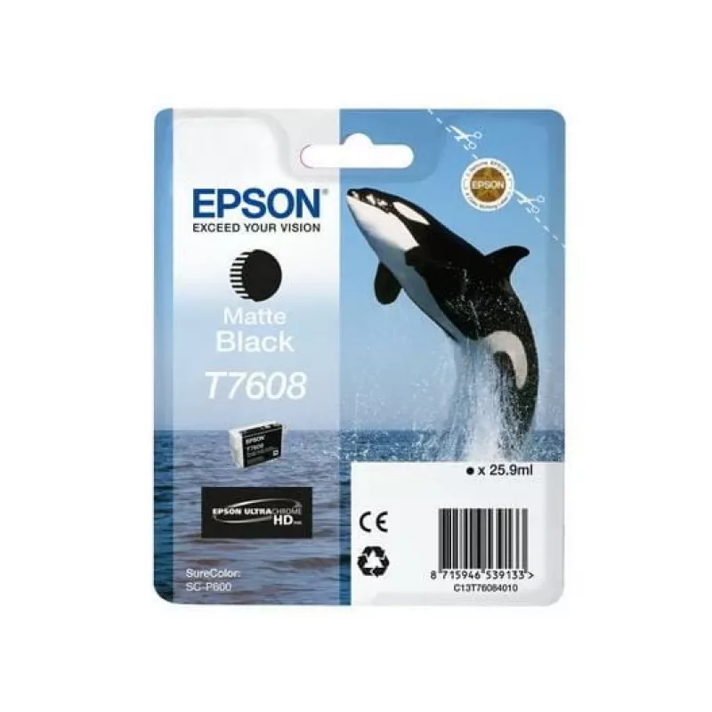 Epson C13T76084N10 rašalo kasetė 1 vnt. Originali Matinė juoda