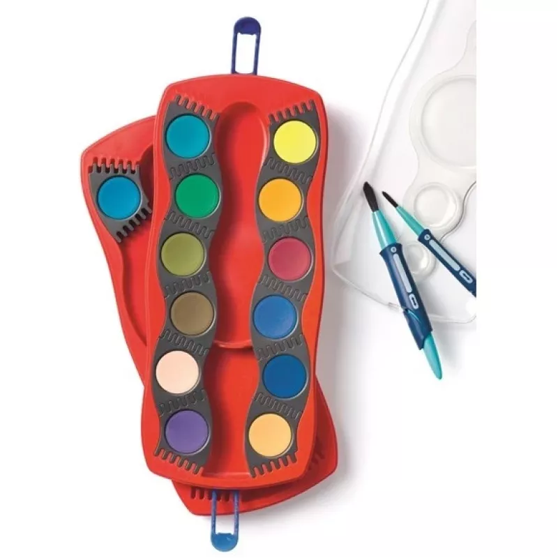 Vandens pagrindo dažų rinkinys Faber-Castell Connector 24 vnt.