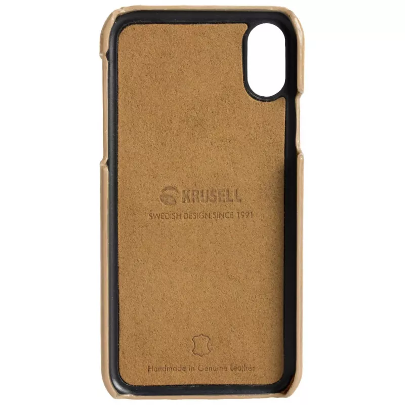 Dėklas Krusell Sunne 2 Card Cover iPhone XS Max 16,5 cm smėlio spalvos