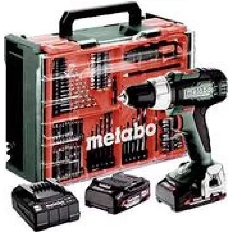 Metabo SB 18 L rinkinys belaidis smūginis gręžtuvas, 18 V, 2 x 2,0 Ah baterijos (614053710)