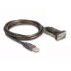 Adapter USB 2.0 Type-A į Serial RS-232 D-Sub 9 kontaktų kištukas DeLOCK 62646