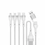 4smarts 541024 USB laidas 1,2 m USB A/USB C USB C/Micro USB-A/Lightning baltas (541024)