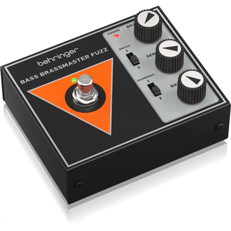 Bosinės gitaros efektų pedalas Behringer Bass Brassmaster Fuzz modelis 27001081