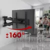 Sieninis TV laikiklis MACLEAN MC-781, skirtas 66–177,8 cm (26–70 colių) ekranams, pakreipimas -12–2°, VESA 100x100–400x400, maks. apkrova 45 kg, juodas