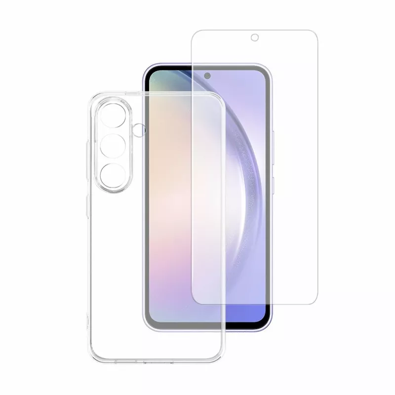 4smarts 360° Starter Set Glass + dėklas skirtas Galaxy A35
