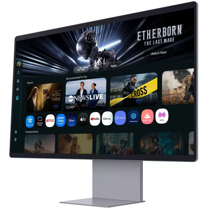 Samsung M90SF kompiuterio monitorius 81,3 cm (32 colių) 3840 x 2160 pikselių 4K Ultra HD OLED sidabrinis