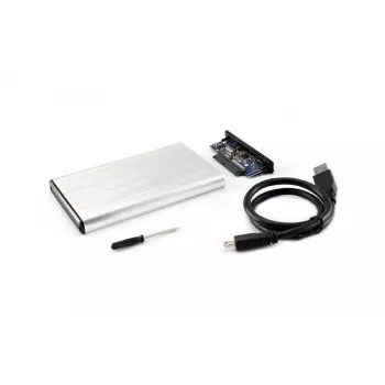 Sbox HDC-2562W 2,5 inch išorinio HDD dėklas kokosų baltumo