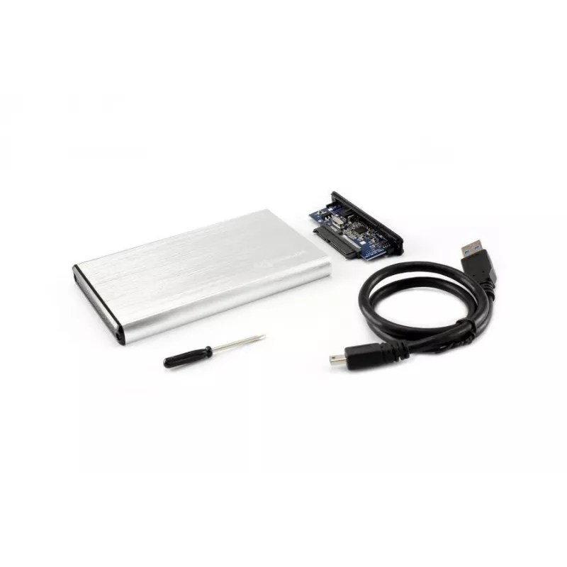 Sbox HDC-2562W 2,5 inch išorinio HDD dėklas kokosų baltumo