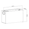 Organizatorius MACLEAN MC-479 universali laikymo dėžė 367×150×220 mm, keliamoji galia 8 kg