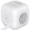 Maitinimo kubas QOLTEC 52547 – maitinimo šakotuvas su 3× AC lizdais, 2× USB-A, 1× USB-C PD 20W