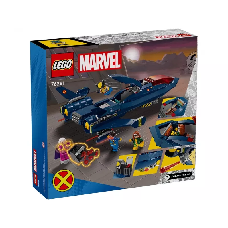 Konstrukcinis žaislas LEGO Marvel Super Heroes X-Jet 76281 su 5 minifigūrėlėmis