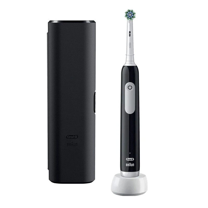 Oral-B PRO Series 1 suaugusiųjų besisukantis-svyruojantis dantų šepetėlis, juodas