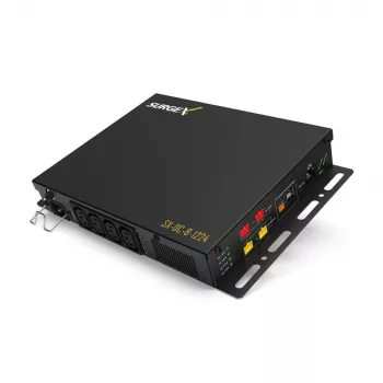 SurgeX viršįtampių ribotuvas / slopintuvas Squid AM-SX-DC-8-1224-230 — DC apsauga 8 linijoms, 12–24 V, suderinamas su 230 V