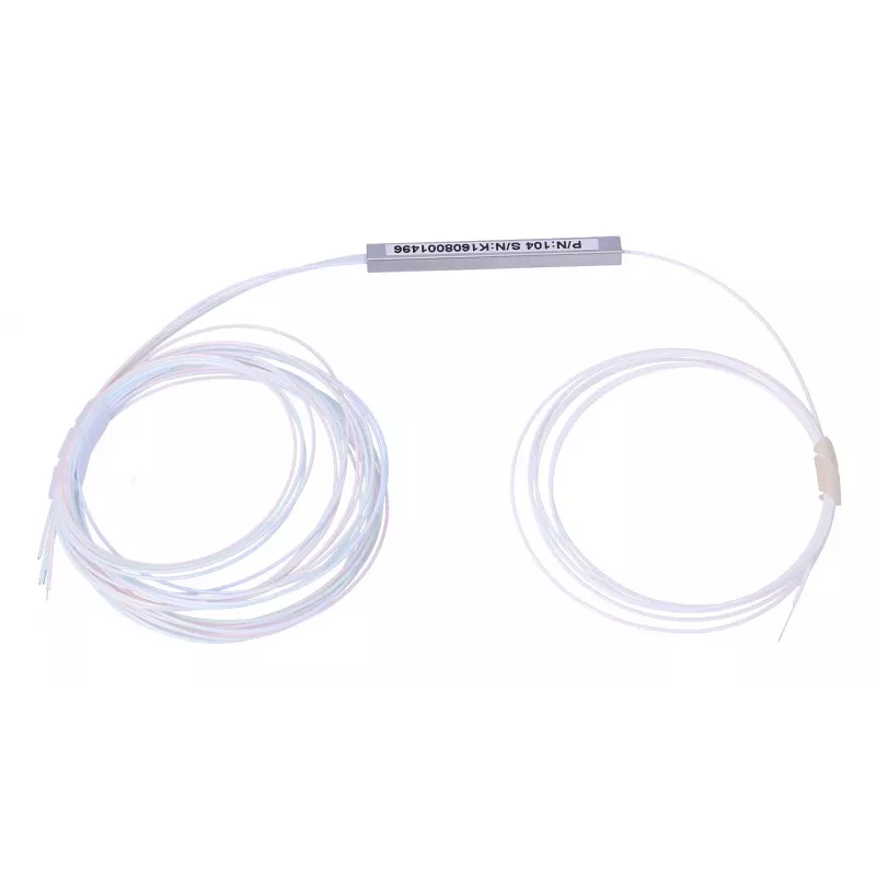 Kabelio skirstytuvas Extralink Splitter 1:4 PLC 900µm 1m be jungčių PVC baltas