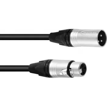 XLR 3 kontaktų kabelis PSSO 10 m su Neutrik suderinamomis jungtimis, skirtas garsui / DMX