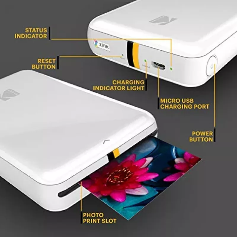 Kodak STEP RODMP20AMZW mobilus nuotraukų spausdintuvas ZINK 2x3'' Bluetooth