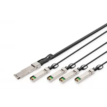 Digitus 40G QSFP+ į 4x SFP+ tiesioginio prijungimo kabelis 3 m