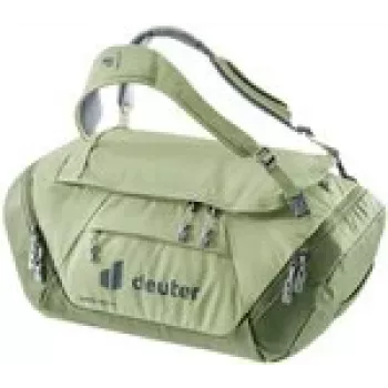 Duffel Pro 40 kelioninis krepšys DEUTER — 40 L talpa, patikimos nešiojimo rankenos, nuimamas peties diržas