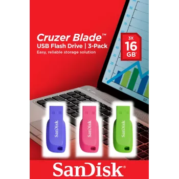 USB atmintukas SanDisk 16GB USB Type-A 2.0 Cruzer Blade