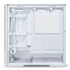 MidiTower PC korpusas Lian Li LANCOOL 207 — baltas, permatomas skydelis, palaiko ATX/MicroATX/MiniITX, be maitinimo bloko
