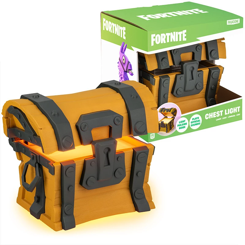 Stalinė lempa Paladone Fortnite Chest Light – teminis LED naujoviškas šviestuvas