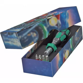 Wera 838 RA S/4 bit set with ratchet function, 5 pieces (05135823001)