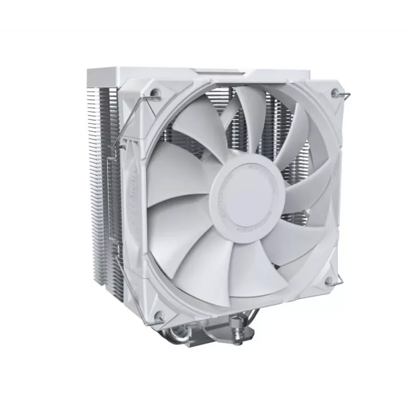 CPU aušintuvas Montech NX400, 120 mm ventiliatoriai, baltas, matmenys 156×74×120 mm, TDP 270 W