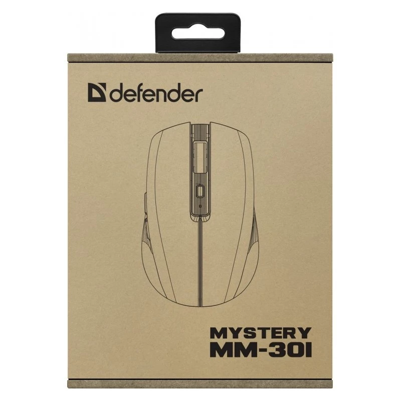 pelė DEFENDER MYSTERY MM-301 RF+BT PURPLE 1600dpi 6P