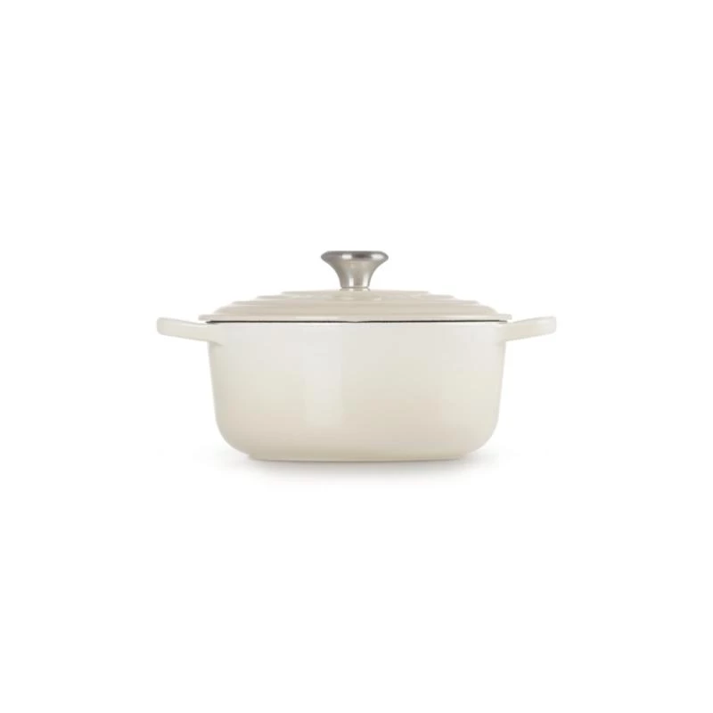 Le Creuset Signature Roaster apvalus baltas 20 cm