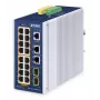 Valdomas komutatorius PLANET IP30 16 prievadų L2/L4 Gigabit Ethernet PoE