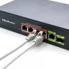 Ethernet PoE komutatorius QOLTEC 52296 — 4x RJ45 PoE prievadai, 1x RJ45 aukštyninė jungtis