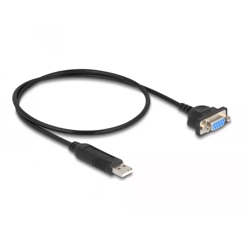 DeLOCK USB 2.0 į nuoseklųjį RS-232 adapteris 50 cm FTDI juodas
