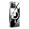Torras Guardian Magnetic Series iPhone 15 Clear Diamond Clear apsauginis telefono dėklas su magnetiniu prijungimu