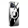 Torras Guardian Magnetic Series iPhone 15 Clear Diamond Clear apsauginis telefono dėklas su magnetiniu prijungimu