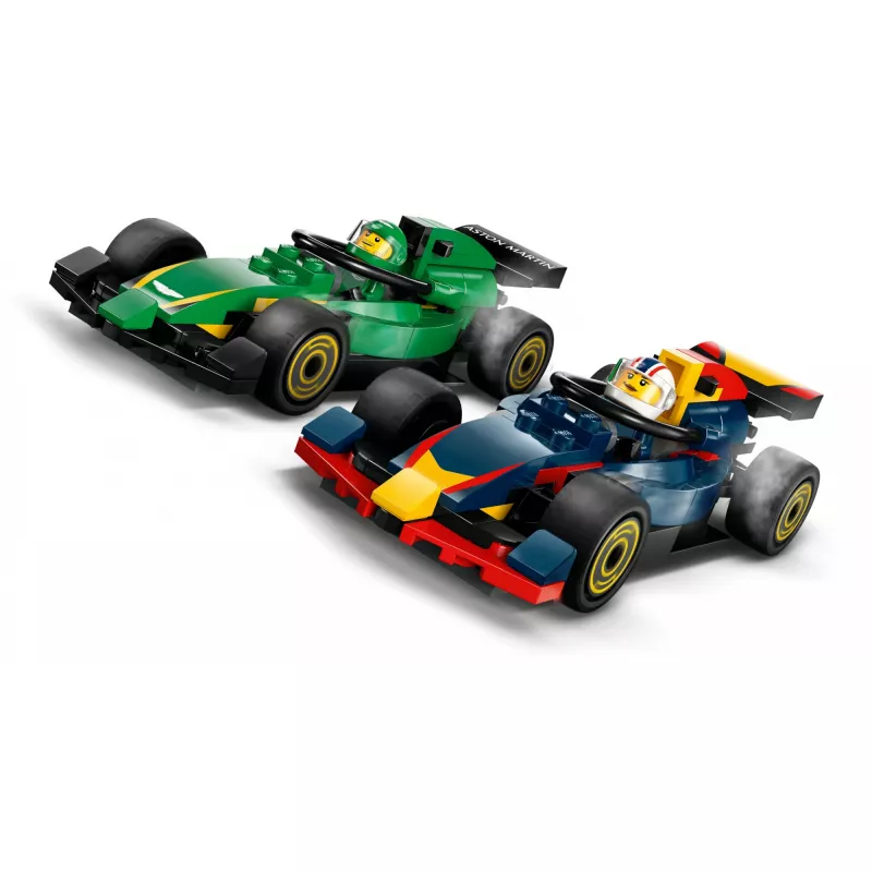 LEGO CITY 60445 F1 - Sunkvežimis su RB20 ir AMR24 F1 automobiliais