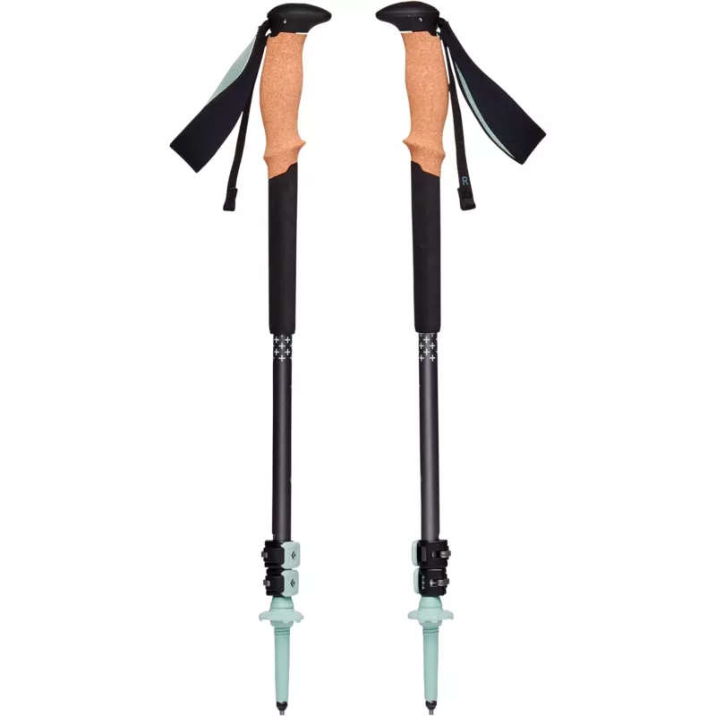 Trekking Poles Pursuit S/M, Fitness Device Pilka/Žalia, 1 pora, 100-125 cm