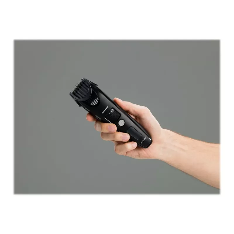 Barzdos kirptuvas Panasonic ER-SB40-K803 — 0,5–10 mm, 19 pakopų, Li-Ion, bevielis / kintamoji srovė, juodas
