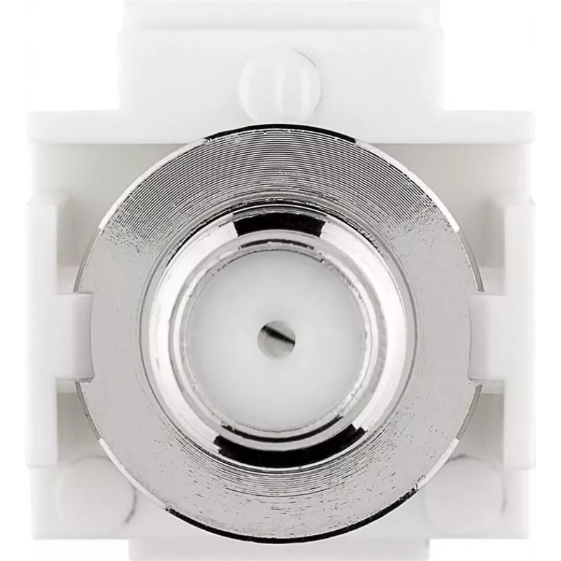 Goobay 79938 - Flat - White - F-Plug - Female - Female - Plastic (79938)