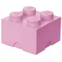 Laikymo plyta LEGO Room Copenhagen 4, rožinė — LEGO laikymo plyta 40031738, sukraunama talpykla žaislams ir tekstilei