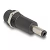 Adapteris DELOCK DC 5.5 x 2.1 mm (moteriška) į DC 5.5 x 2.5 mm (vyriška), juodas